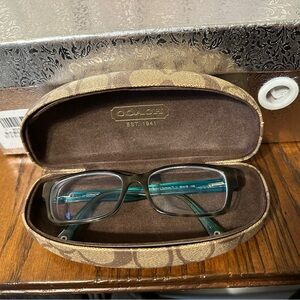 Coach Black and Blue Glasses